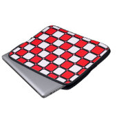 HOUSSE POUR ORDINATEUR PORTABLE CHECKERS ROUGE BLANC (Devant bas)