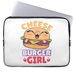 Housse Pour Ordinateur Portable Cheeseburger Girl, Hamburger Women et Cheeseburge