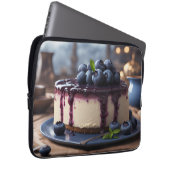 Housse Pour Ordinateur Portable Cheesecake aux bleuets (Devant droit)