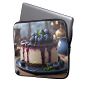 Housse Pour Ordinateur Portable Cheesecake aux bleuets (devant gauche)