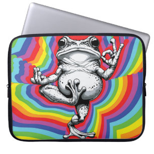 Housse Pour Ordinateur Portable Chef-d'œuvre de Grenouille Zen