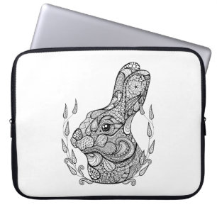 Housse Pour Ordinateur Portable Chef inspiré de lapin en guirlande