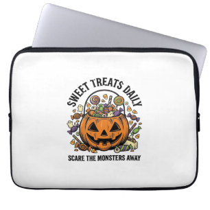 Housse Pour Ordinateur Portable Chemise de bonbons Halloween Dessin de monstre mig
