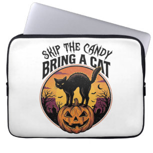 Housse Pour Ordinateur Portable Chemise de chat Halloween pour cadeau d'amant de c