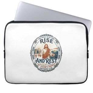 Housse Pour Ordinateur Portable Chemise de communauté de pain au levain Jésus basé