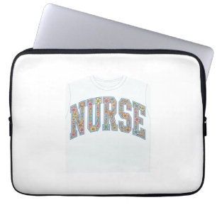 Housse Pour Ordinateur Portable Chemise de conception de lettrage universitaire fl