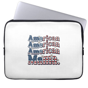 Housse Pour Ordinateur Portable Chemise de gravure vintage patriotique American Ma