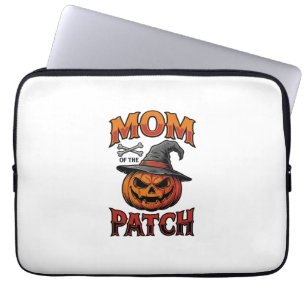Housse Pour Ordinateur Portable Chemise de maman Halloween Citrouille Os Art Vinta