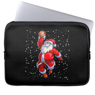 Housse Pour Ordinateur Portable Chemise de Noël de basket Hommes garçons Basketbal