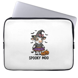 Housse Pour Ordinateur Portable Chemise de vache Halloween Art de gravure de veau
