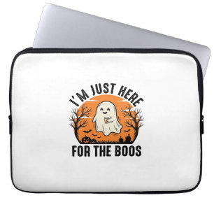 Housse Pour Ordinateur Portable Chemise drôle de fantôme d'Halloween juste ici pou