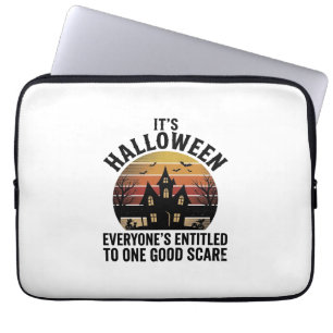 Housse Pour Ordinateur Portable Chemise effrayante de maison hantée Halloween vint