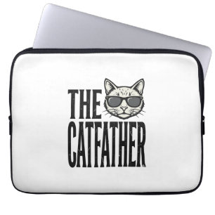 Housse Pour Ordinateur Portable Chemise graphique de citation de chat vintage Funn