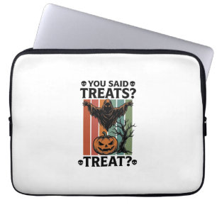 Housse Pour Ordinateur Portable Chemise Halloween Fantôme avec Pun de friandise ef