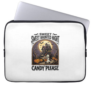 Housse Pour Ordinateur Portable Chemise Halloween Vintage Candy Night Maison Hanté