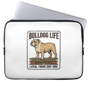Housse Pour Ordinateur Portable Chemise pour amateur de Bouledogue Art de chien gr