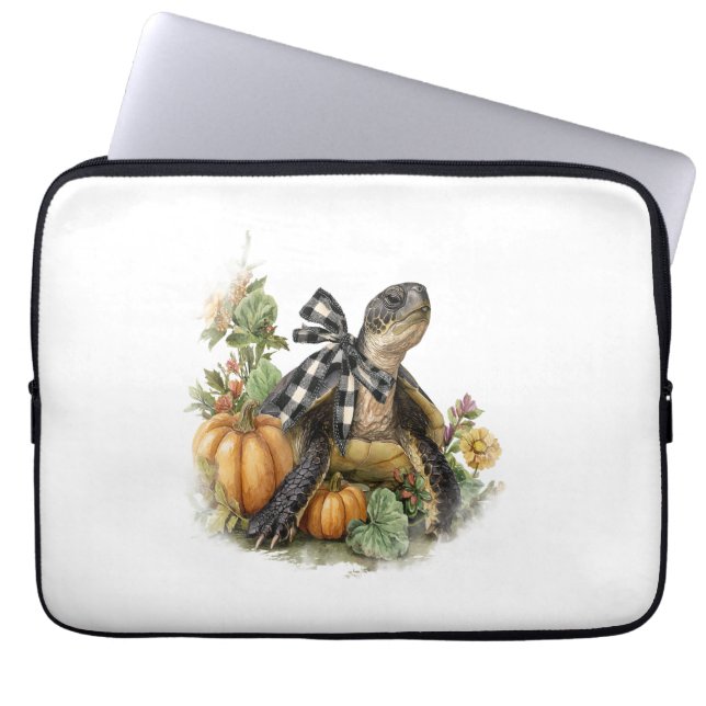 Housse Pour Ordinateur Portable Chemises de mer Animaux Citrouille d'automne (Devant)