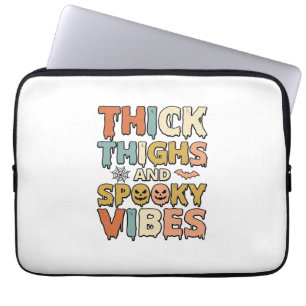 Housse Pour Ordinateur Portable Chemises Halloween de Cuisses Épaisses et Vibes So