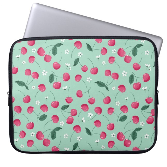 Housse Pour Ordinateur Portable Cherry Blossom : Design festif d'été (Devant)