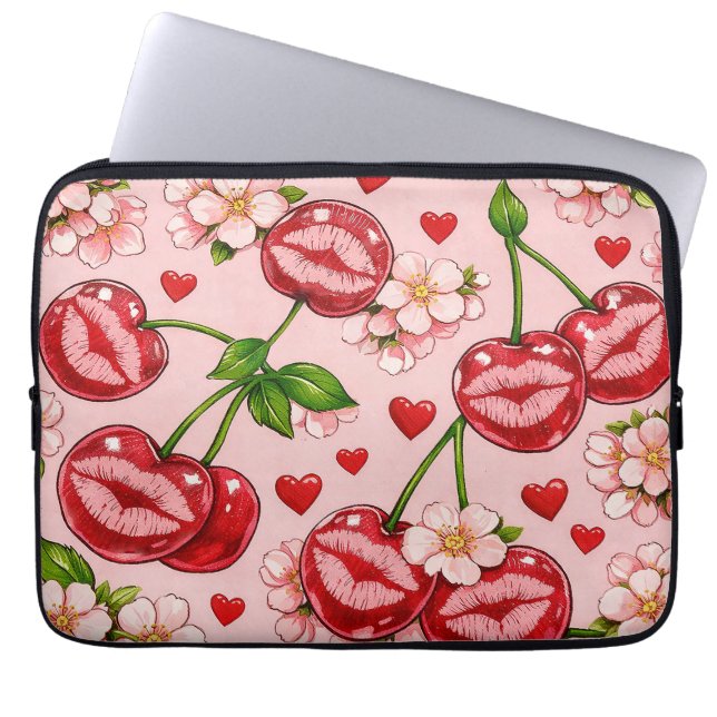 Housse pour ordinateur portable Cherry Kiss (Devant)