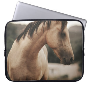 HOUSSE POUR ORDINATEUR PORTABLE CHEVAL BROWN
