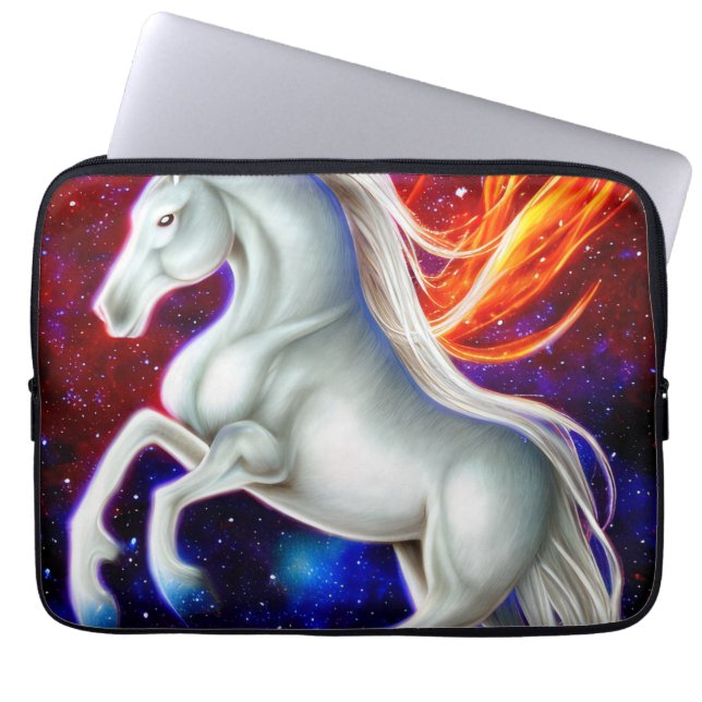 Housse Pour Ordinateur Portable Cheval cosmique (Devant)
