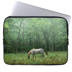 Housse Pour Ordinateur Portable Cheval dans le pré