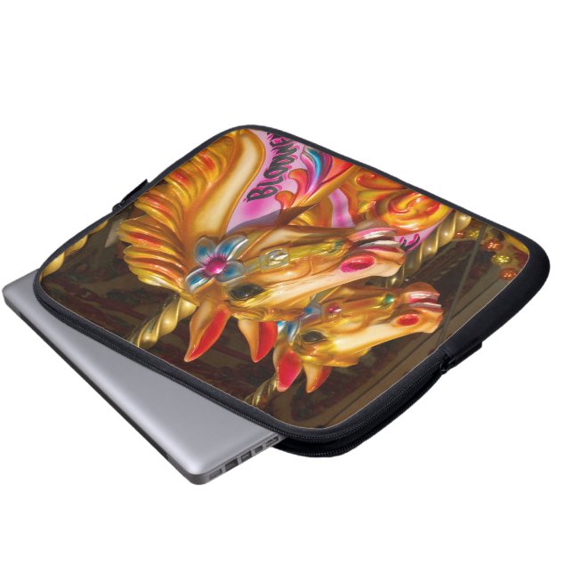 Housse Pour Ordinateur Portable Chevaux joyeux (Devant bas)