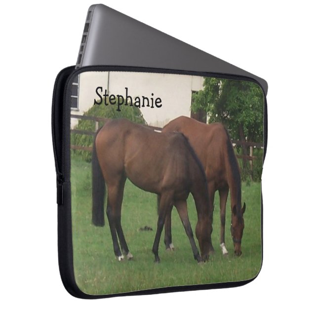 Housse Pour Ordinateur Portable Chevaux personnalisés (Devant droit)