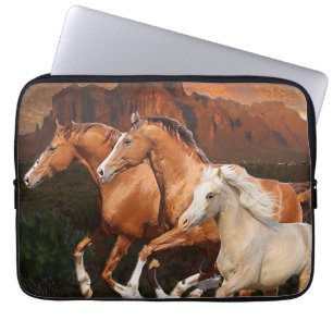 Housse Pour Ordinateur Portable Chevaux sauvages
