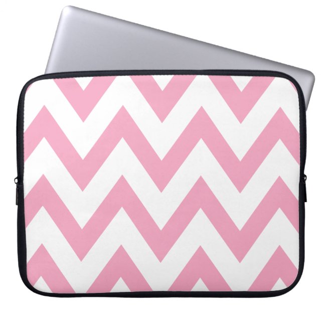 Housse Pour Ordinateur Portable Chevron rose (Devant)