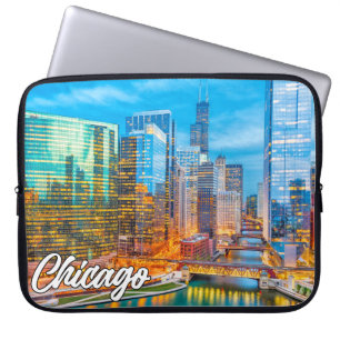 Housse Pour Ordinateur Portable Chicago, Illinois, États-Unis