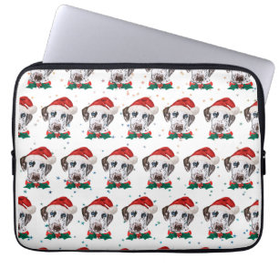Housse Pour Ordinateur Portable Chien dalmate race Noël