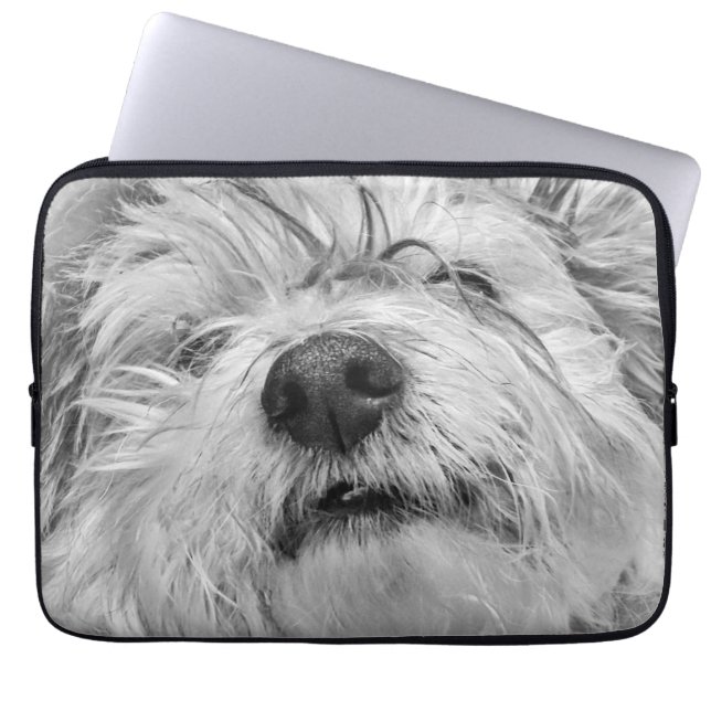 Housse Pour Ordinateur Portable Chien de Coton de Tulear (Devant)