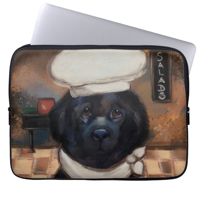Housse Pour Ordinateur Portable Chien de Terre-Neuve        (Devant)