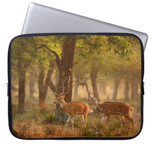 Housse Pour Ordinateur Portable Chien ou cheetal, axe Axe, cerfs tachetés ou axi