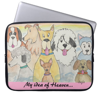 Housse Pour Ordinateur Portable Chiens au Paradis
