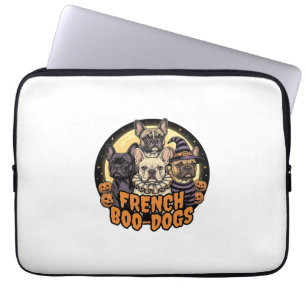 Housse Pour Ordinateur Portable Chiens de bouh français Halloween conception de bo