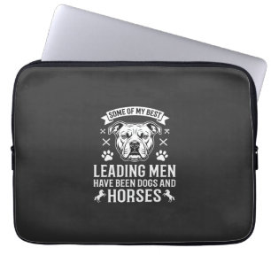 Housse Pour Ordinateur Portable Chiens et chevaux menant les hommes