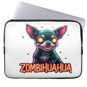Housse Pour Ordinateur Portable Chihuahua Chi Chichi Chiwawa Chien Zombie Hallowee