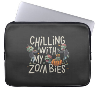 Housse Pour Ordinateur Portable Chilling Avec Mes Zombies Drôle Costume Halloween