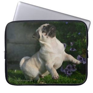 Housse Pour Ordinateur Portable Chiot de carlin de faon