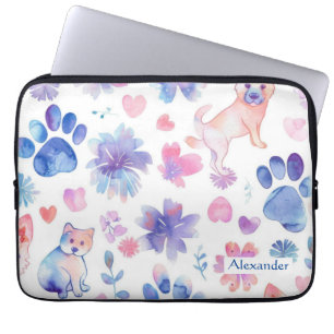 Housse Pour Ordinateur Portable Chiot personnalisé adorable