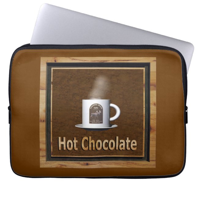Housse Pour Ordinateur Portable Chocolat chaud (Devant)