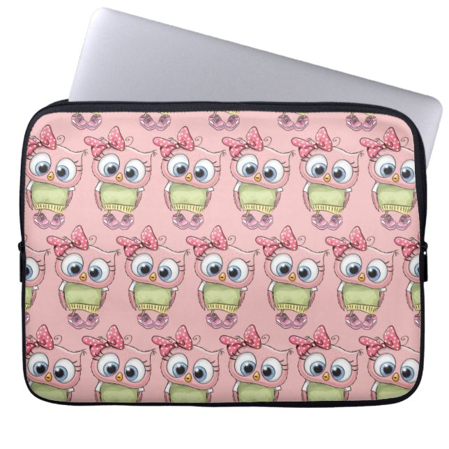 Housse pour ordinateur portable Chouette (Devant)