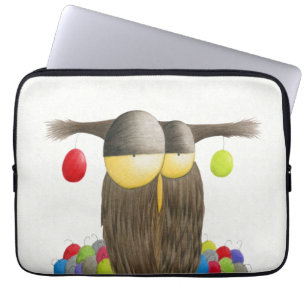 Housse Pour Ordinateur Portable Chouette de Noël