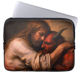 Housse Pour Ordinateur Portable Christ Love Lucifer