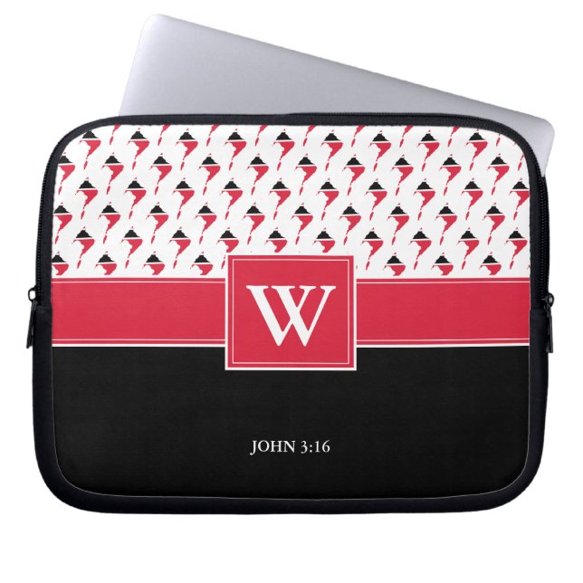 Housse Pour Ordinateur Portable Christian TRINIDAD TOBAGO Monogram (Devant)