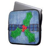 Housse Pour Ordinateur Portable Christmas Holly (devant gauche)