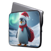 Housse Pour Ordinateur Portable Christmas penguin (devant gauche)